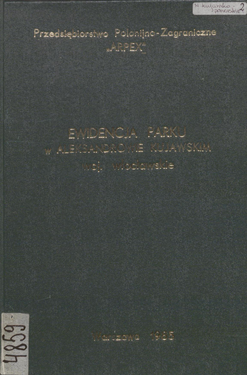 Ewidencja parkowa, skan nr 1