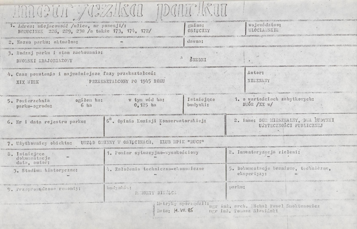 EP - Ewidencja parkowa, skan nr 6