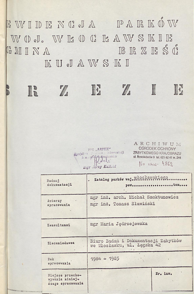 Ewidencja parkowa, skan nr 4