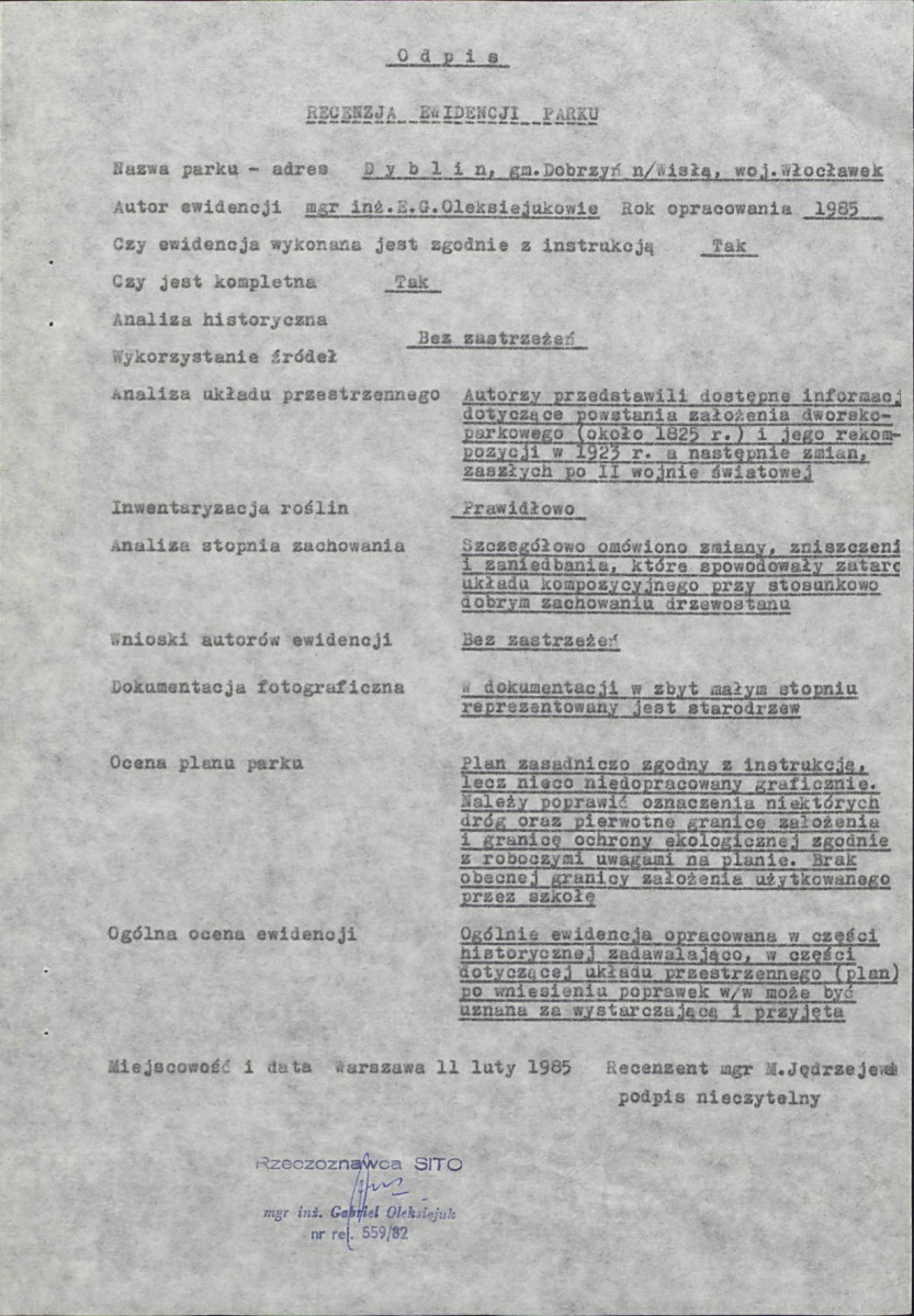 EP - Ewidencja parkowa, skan nr 7