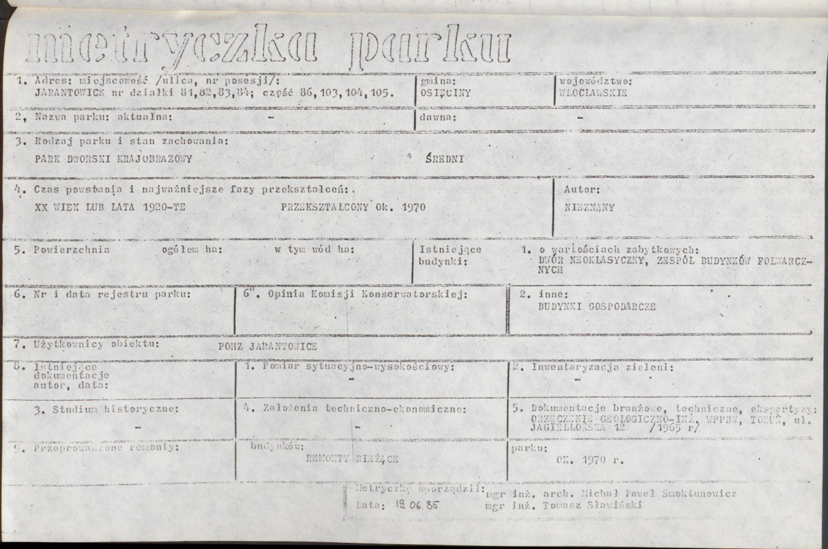 EP - Ewidencja parkowa, skan nr 6