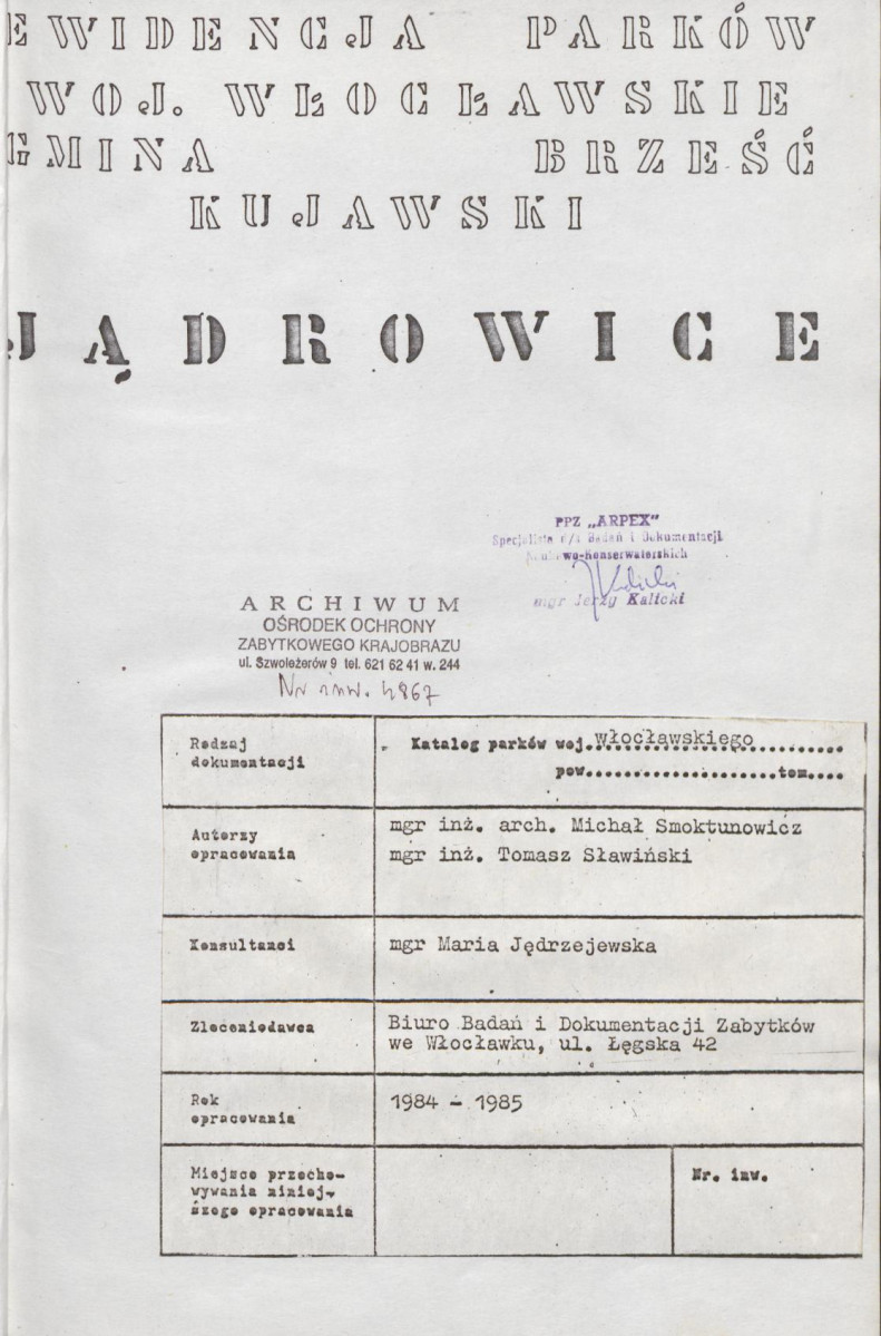 EP - Ewidencja parkowa, skan nr 4