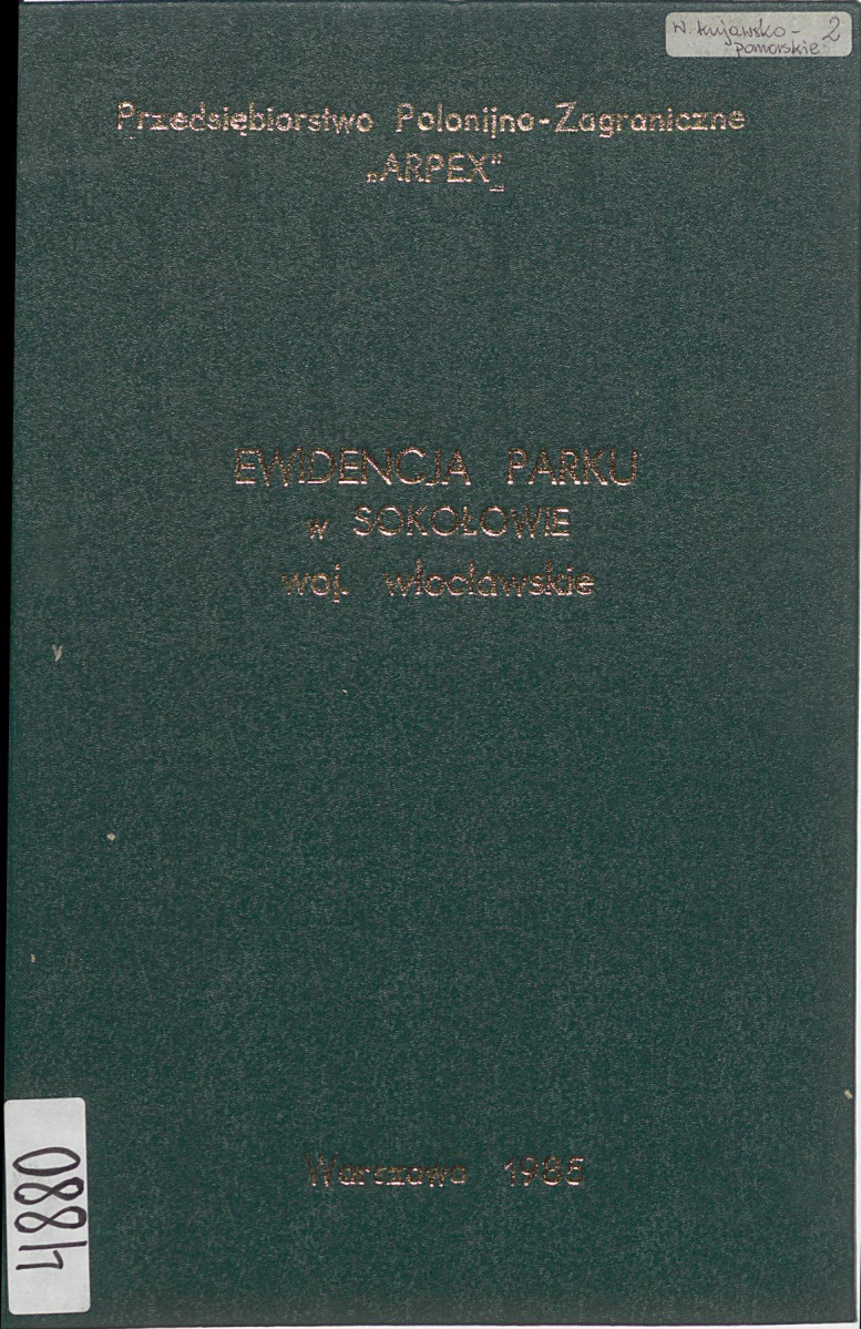 EP - Ewidencja parkowa, skan nr 1