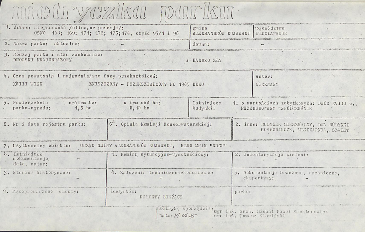 Ewidencja parkowa, skan nr 6