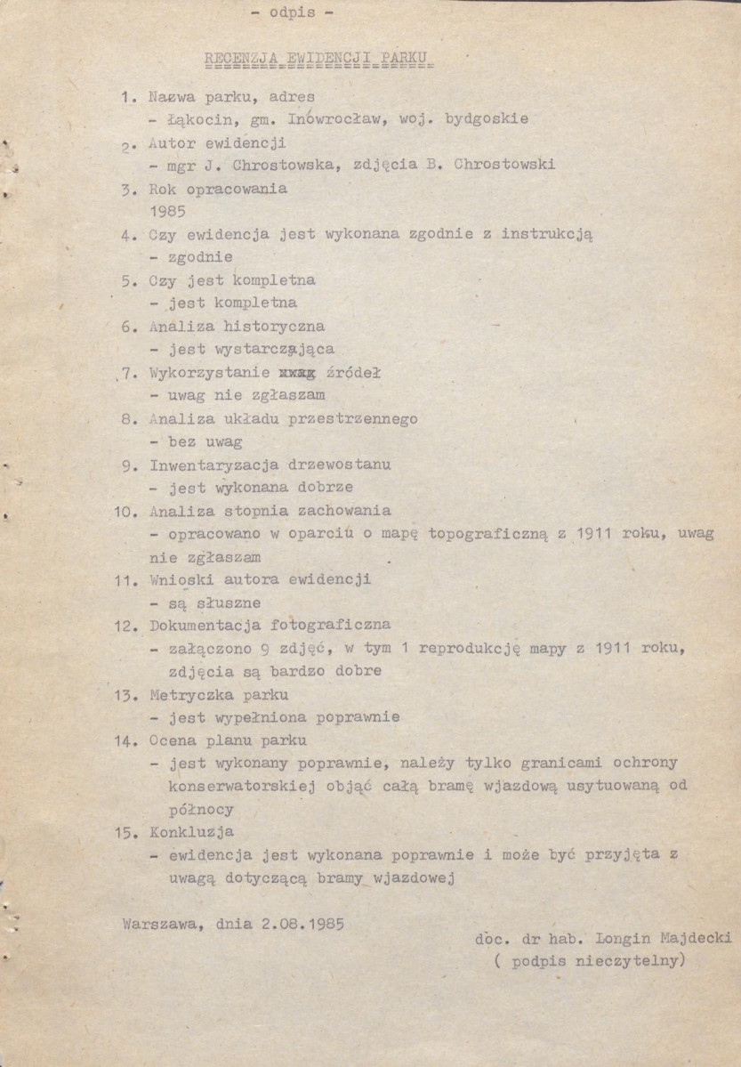 Ewidencja parkowa, skan nr 4