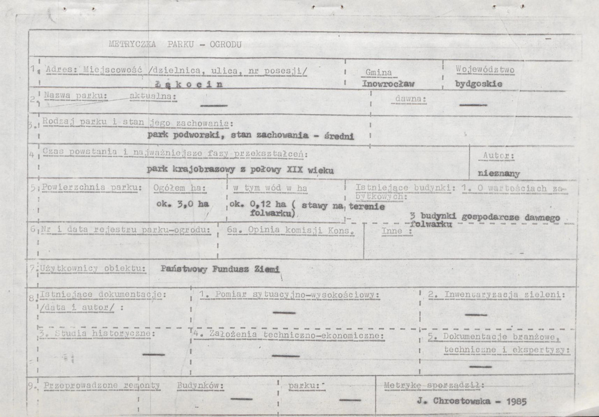 Ewidencja parkowa, skan nr 6