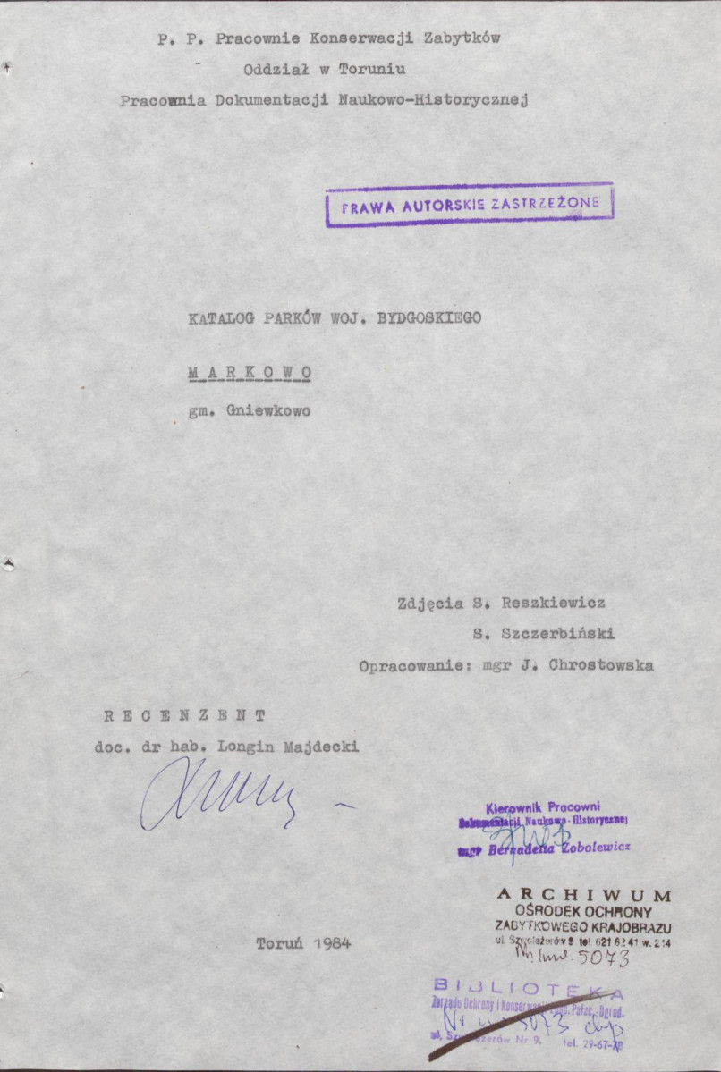 EP - Ewidencja parkowa, skan nr 5