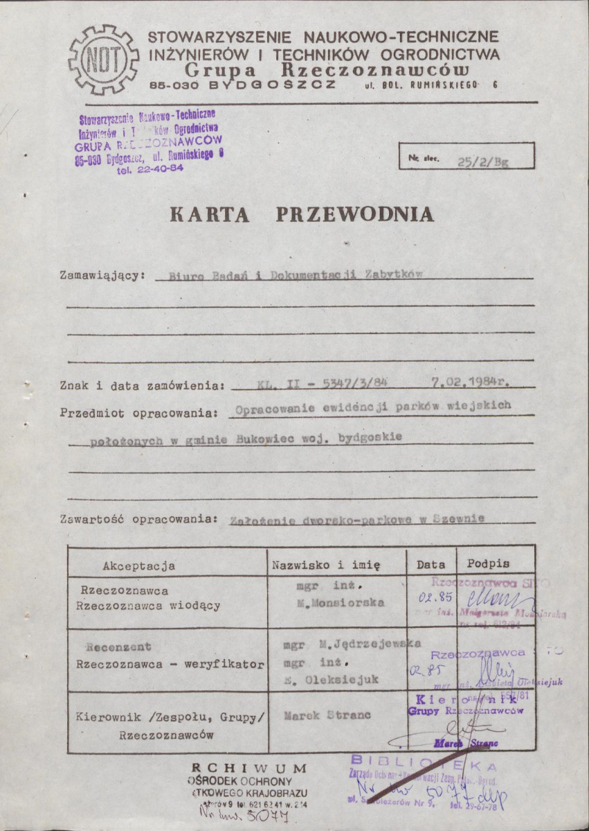EP - Ewidencja parkowa, skan nr 4