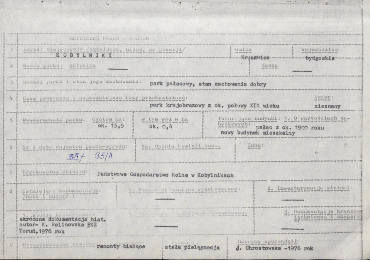 EP - Ewidencja parkowa, skan nr 5