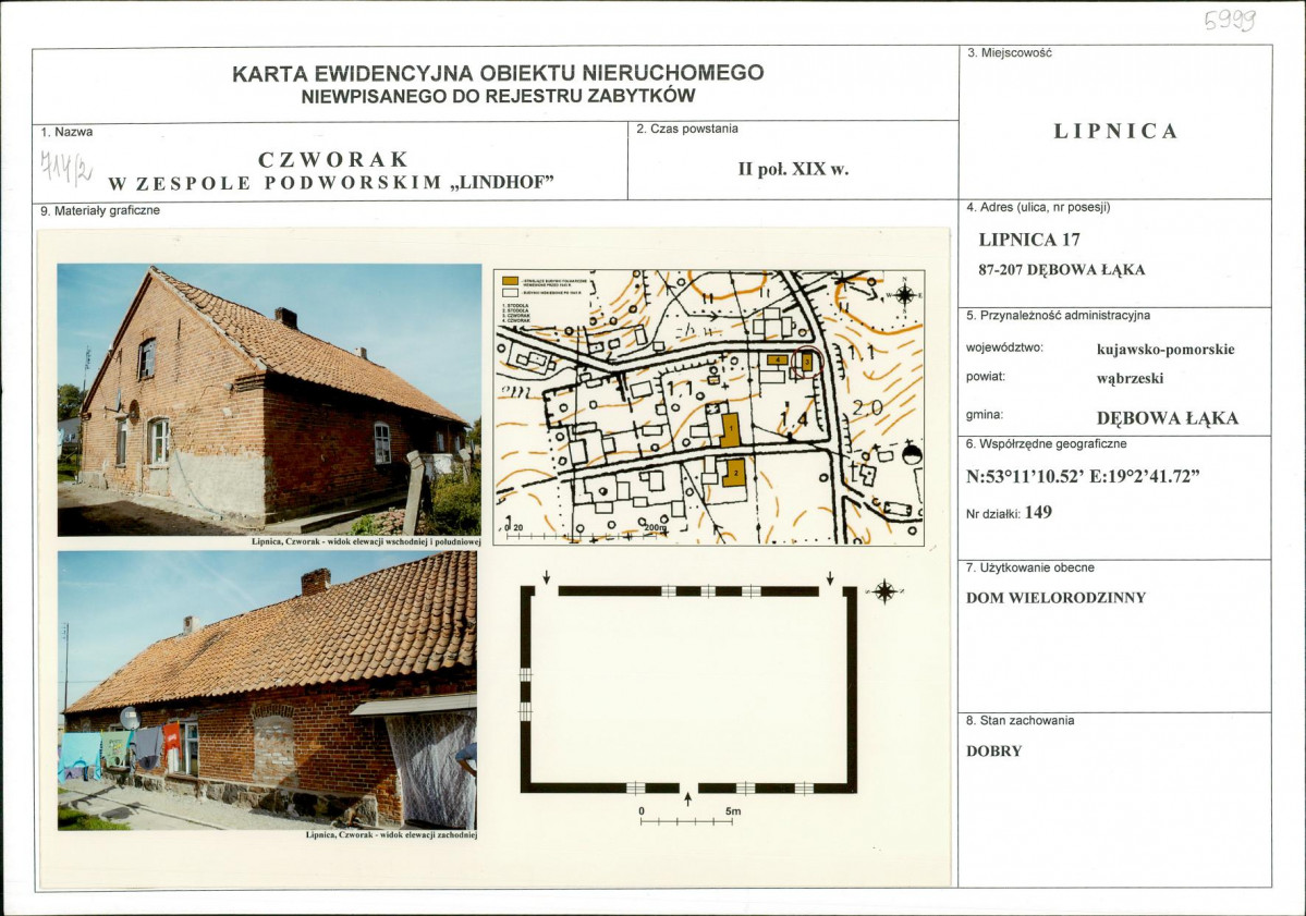 KEZN - Karta obiektu niewpisanego do rejestru, skan nr 1