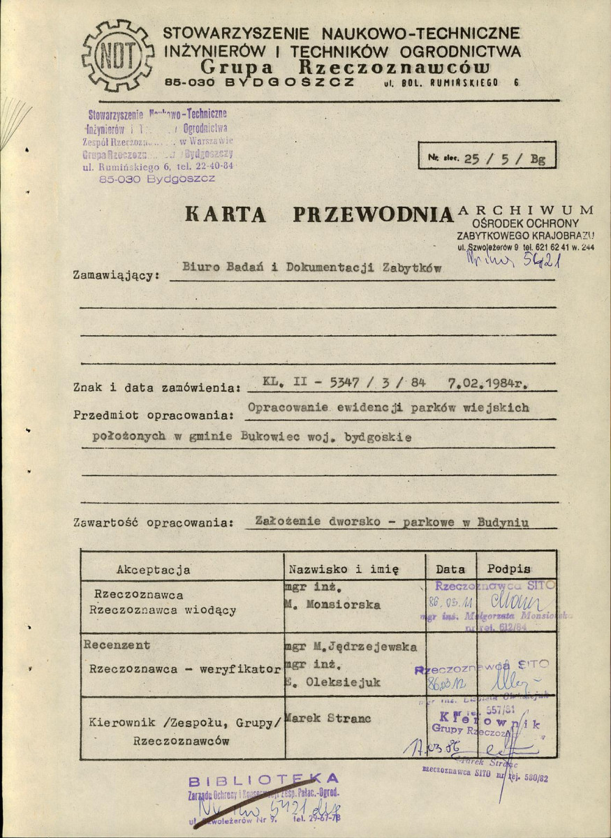 EP - Ewidencja parkowa, skan nr 4
