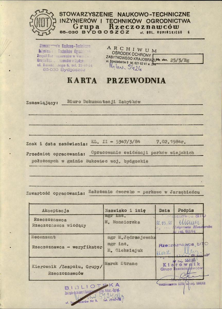 EP - Ewidencja parkowa, skan nr 4