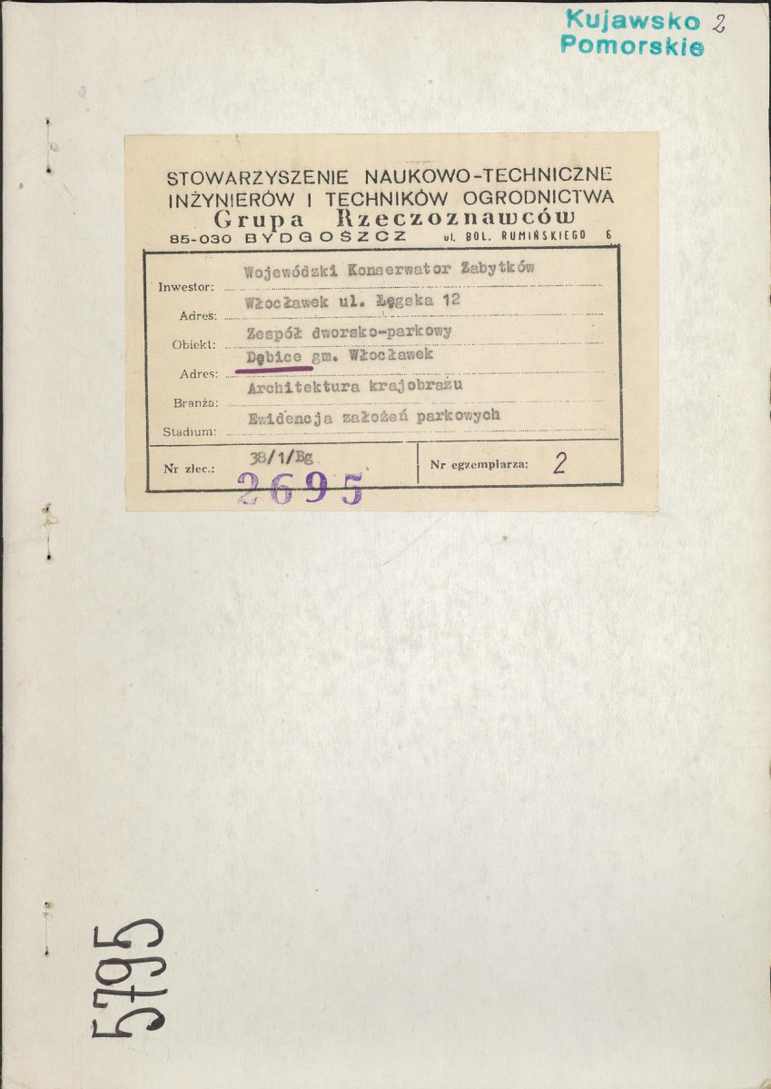 EP - Ewidencja parkowa, skan nr 1