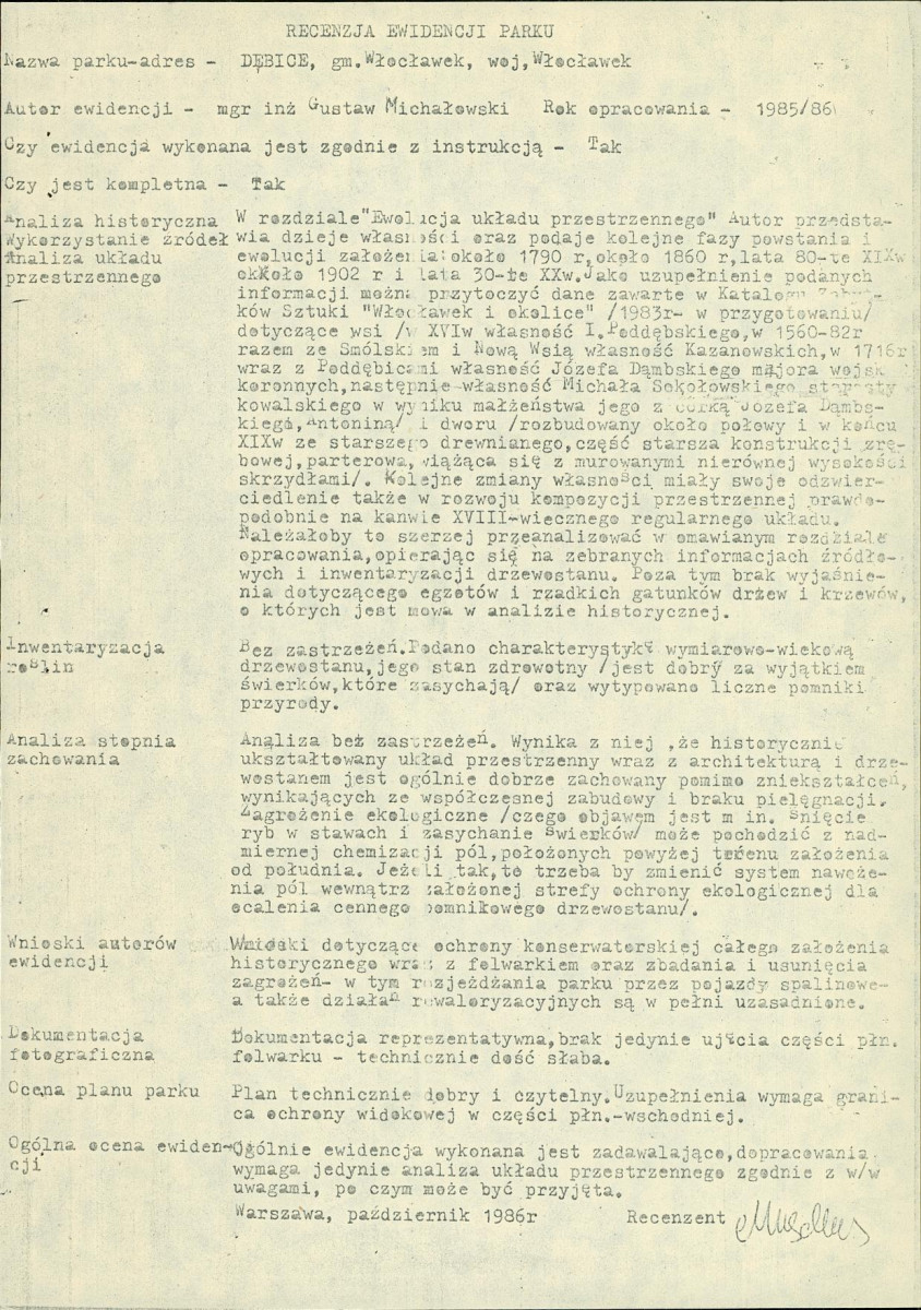 EP - Ewidencja parkowa, skan nr 5