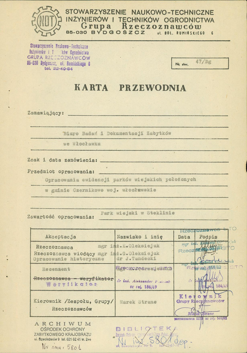 Ewidencja parkowa, skan nr 4