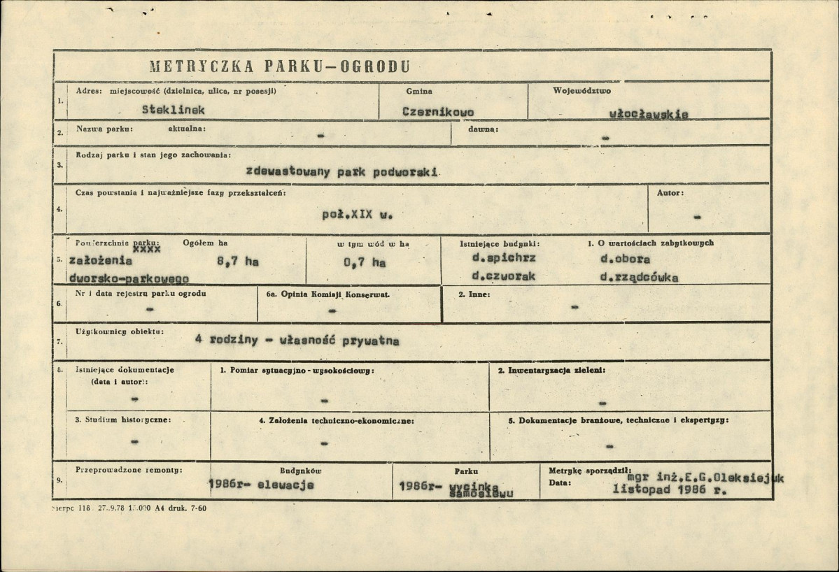 Ewidencja parkowa, skan nr 6