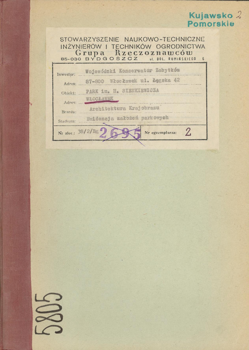 EP - Ewidencja parkowa, skan nr 1