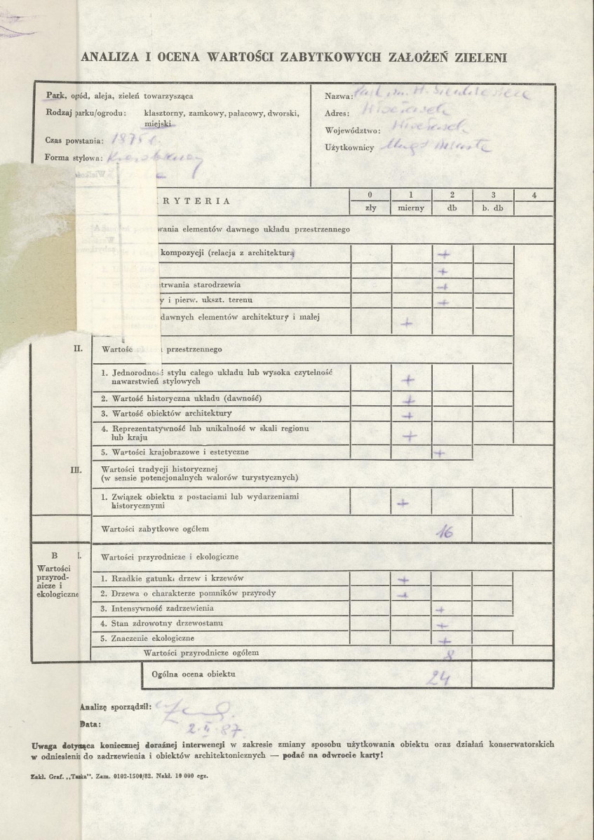 EP - Ewidencja parkowa, skan nr 3