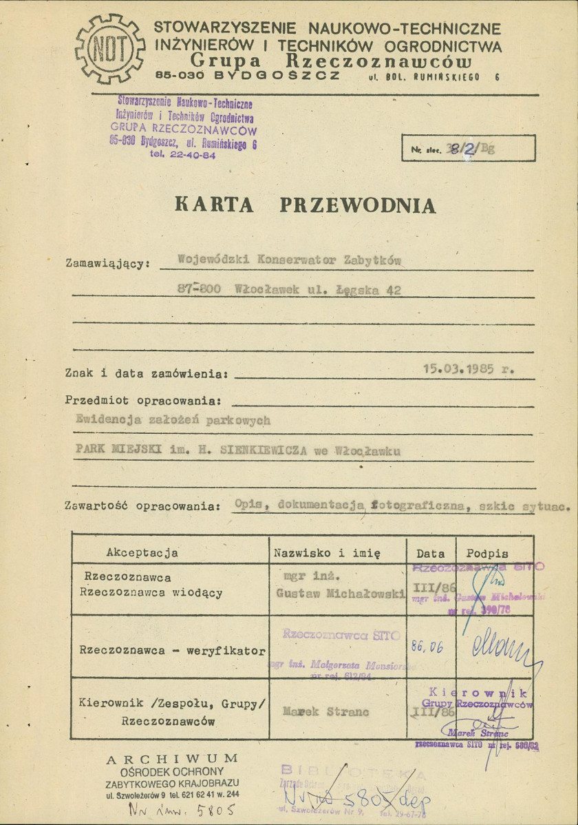 EP - Ewidencja parkowa, skan nr 5