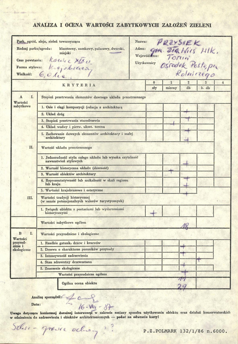 EP - Ewidencja parkowa, skan nr 3
