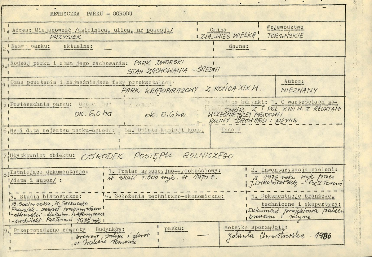 EP - Ewidencja parkowa, skan nr 7