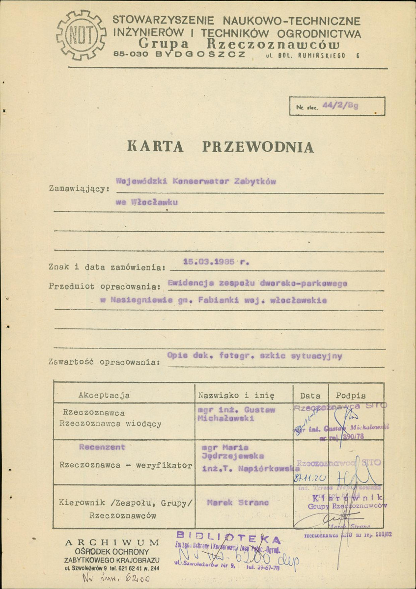EP - Ewidencja parkowa, skan nr 4