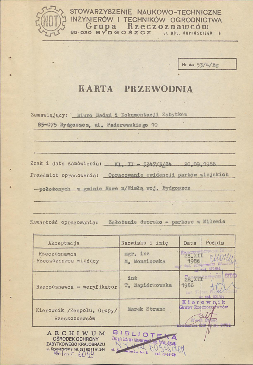 Ewidencja parkowa, skan nr 4