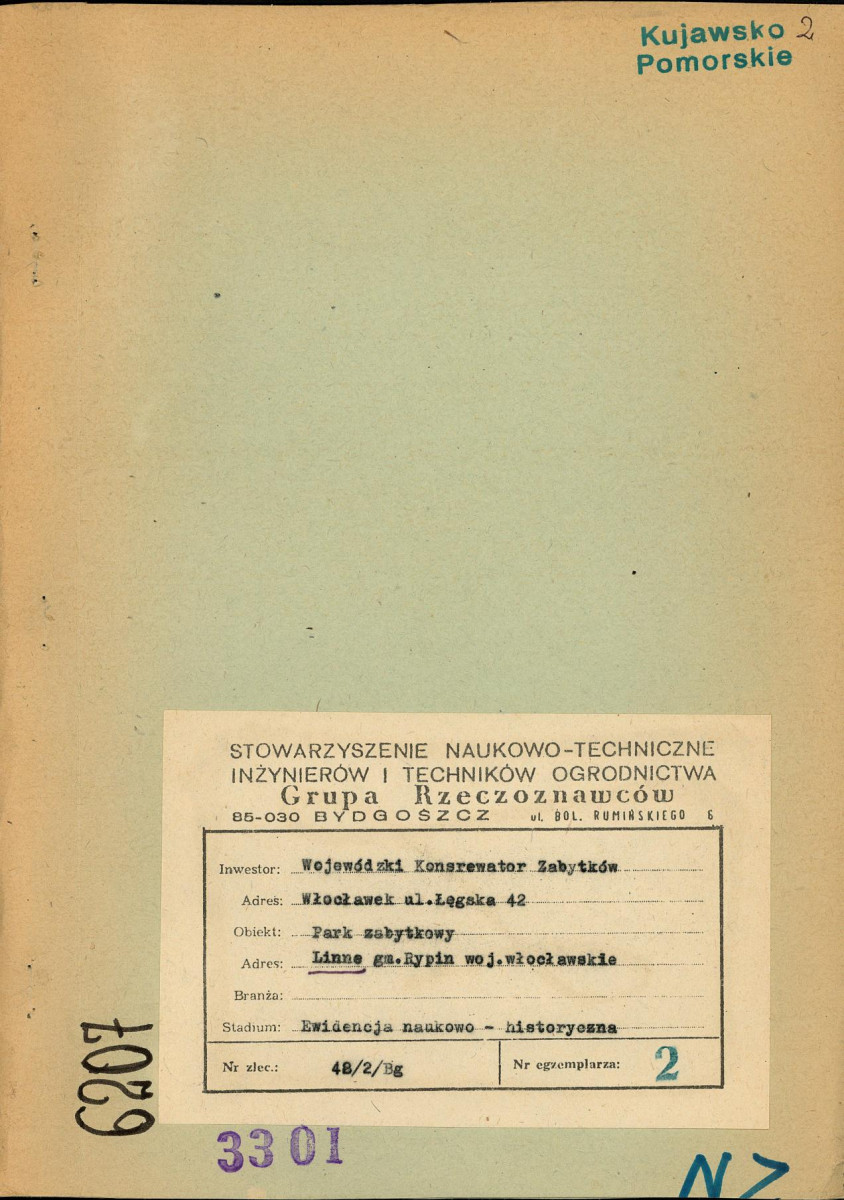 EP - Ewidencja parkowa, skan nr 1