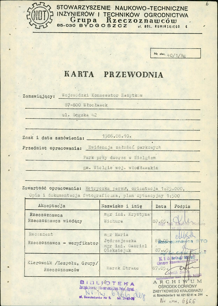 EP - Ewidencja parkowa, skan nr 4