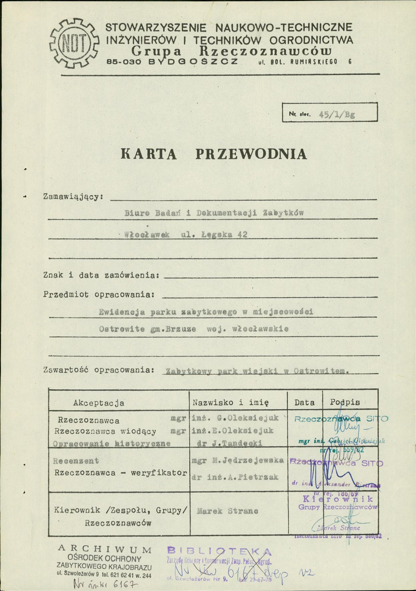 EP - Ewidencja parkowa, skan nr 4