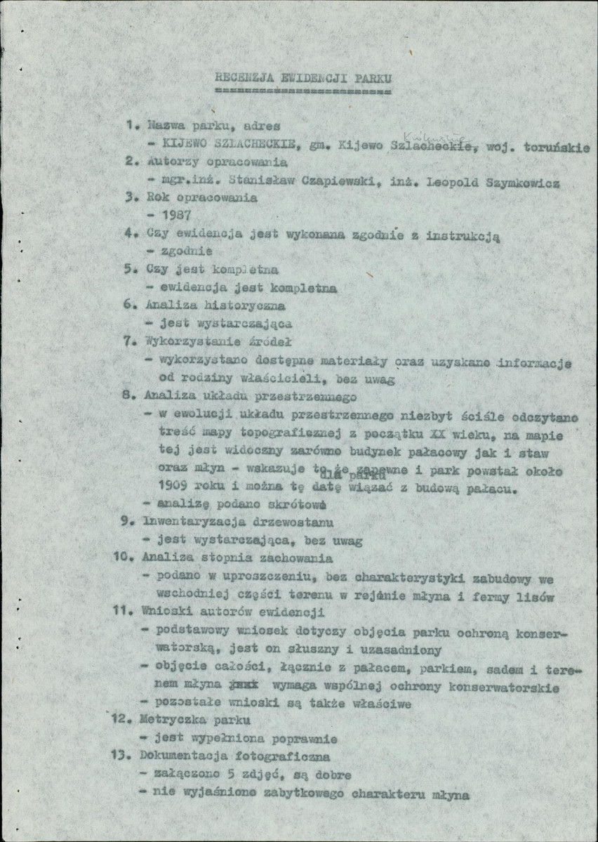 EP - Ewidencja parkowa, skan nr 5