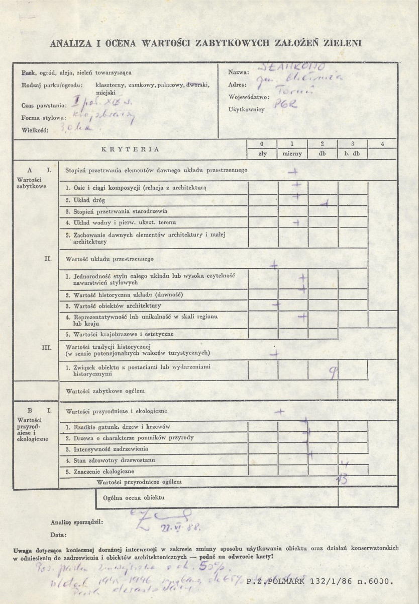 EP - Ewidencja parkowa, skan nr 3