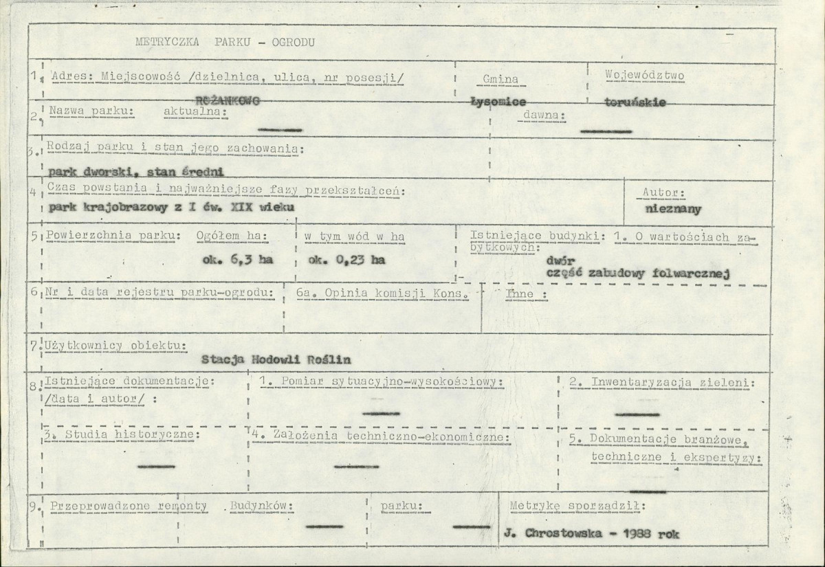 EP - Ewidencja parkowa, skan nr 6