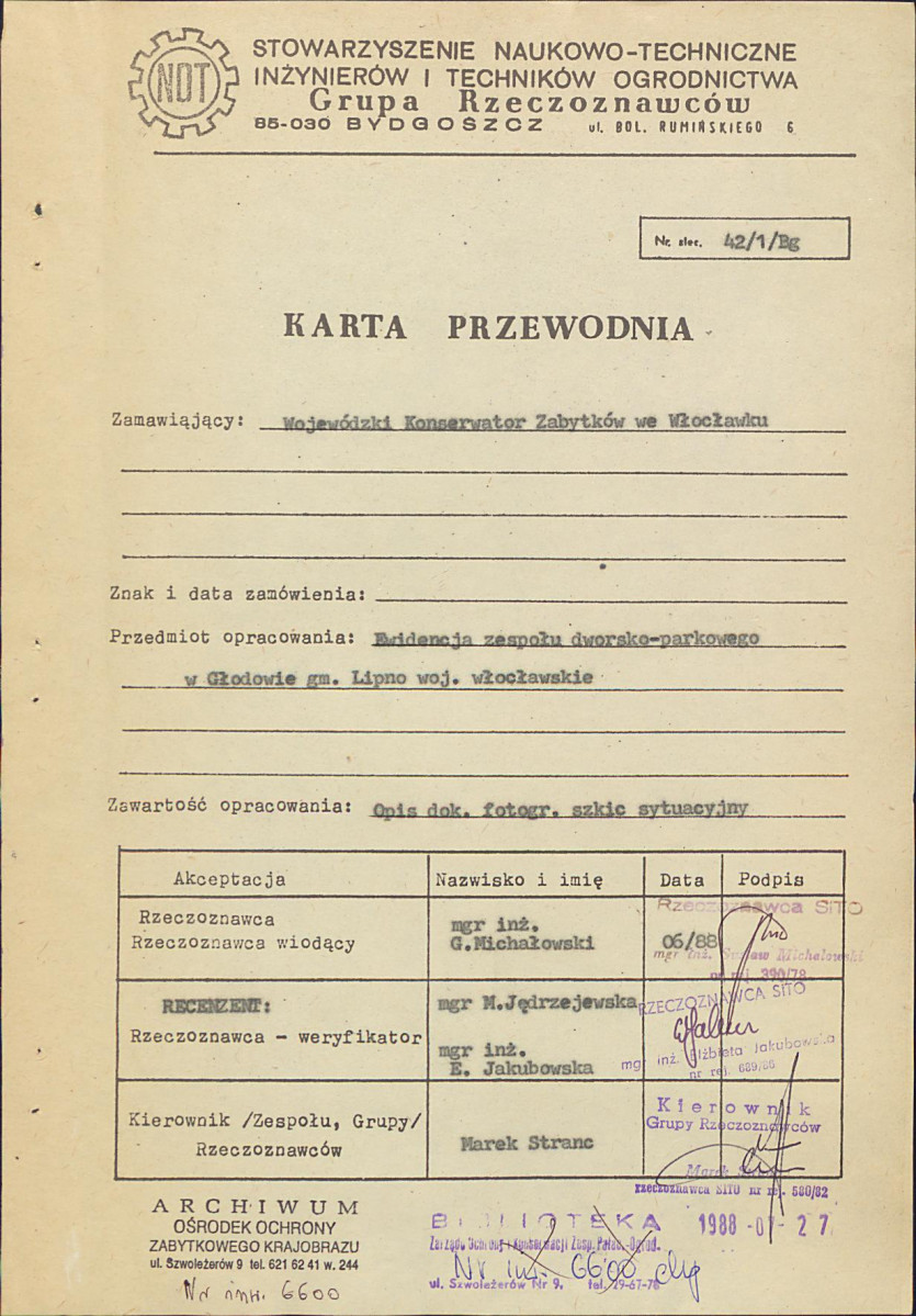 Ewidencja parkowa, skan nr 4
