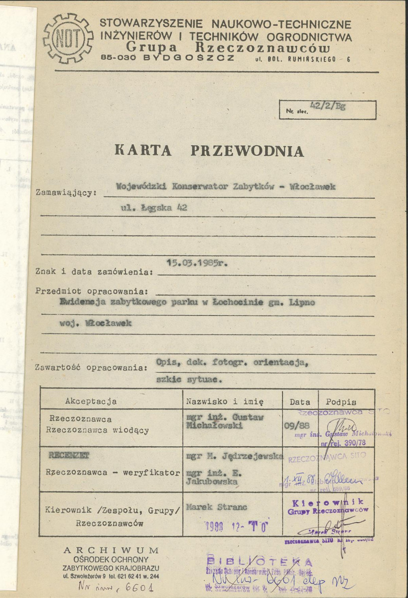 EP - Ewidencja parkowa, skan nr 4