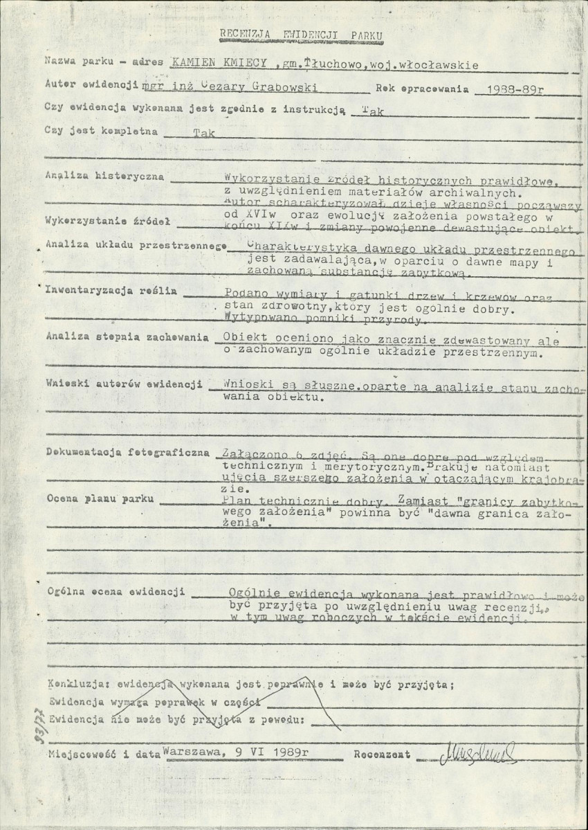 EP - Ewidencja parkowa, skan nr 6