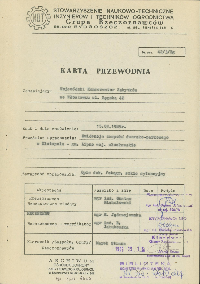 EP - Ewidencja parkowa, skan nr 5