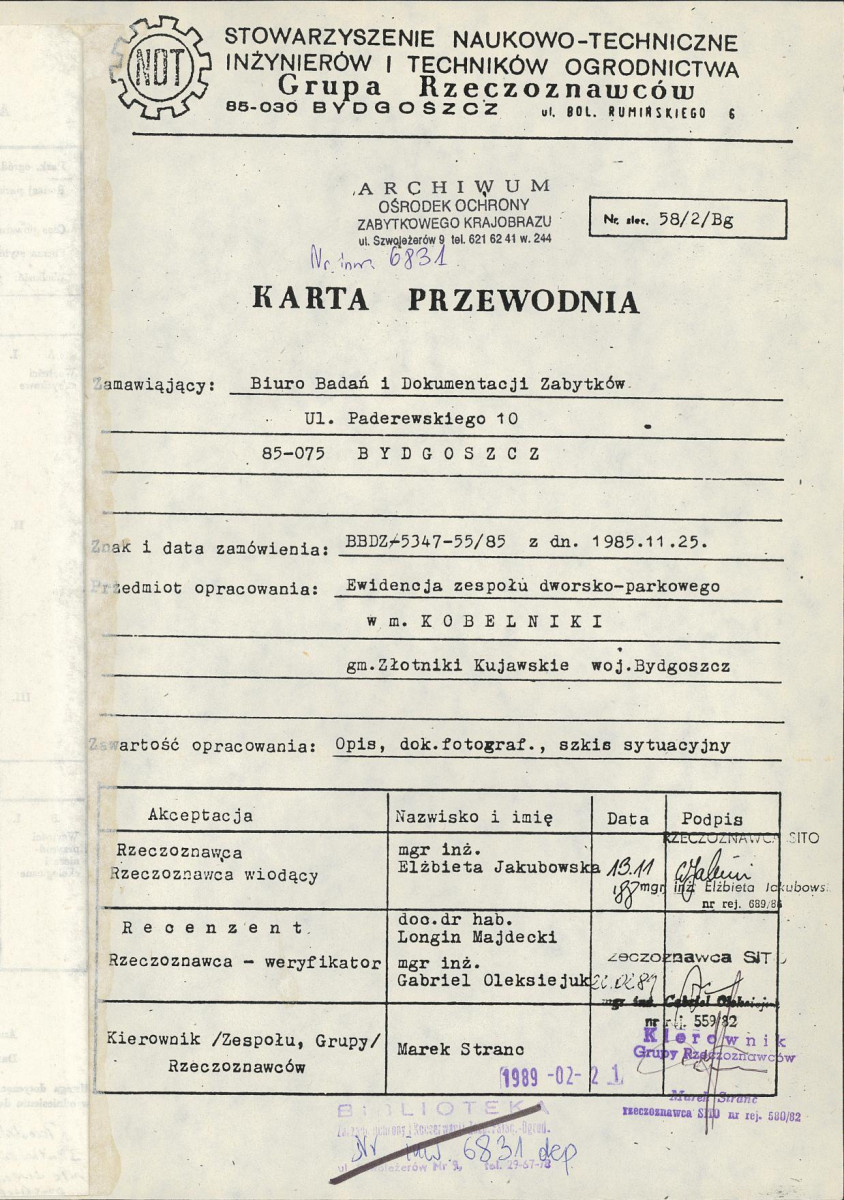 Ewidencja parkowa, skan nr 4