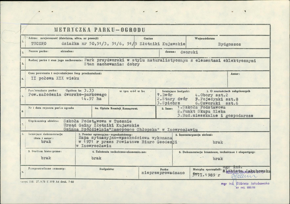 EP - Ewidencja parkowa, skan nr 7