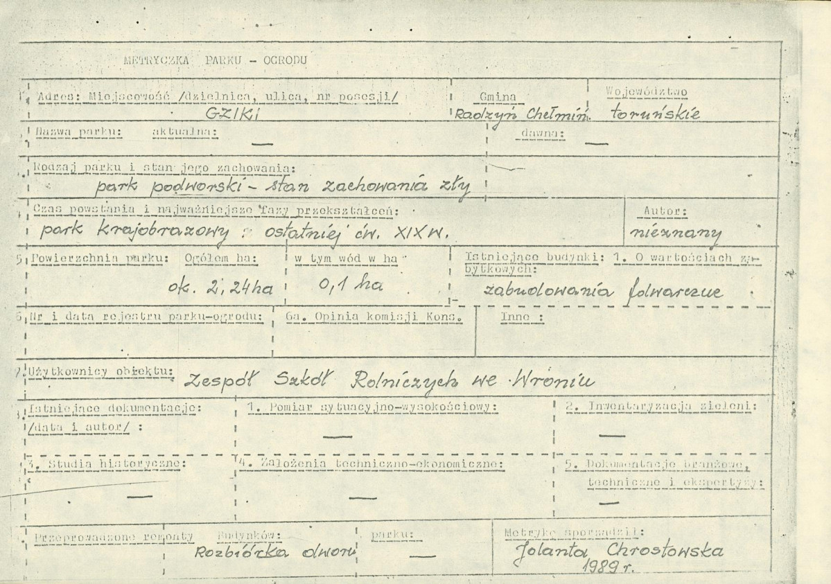 EP - Ewidencja parkowa, skan nr 6