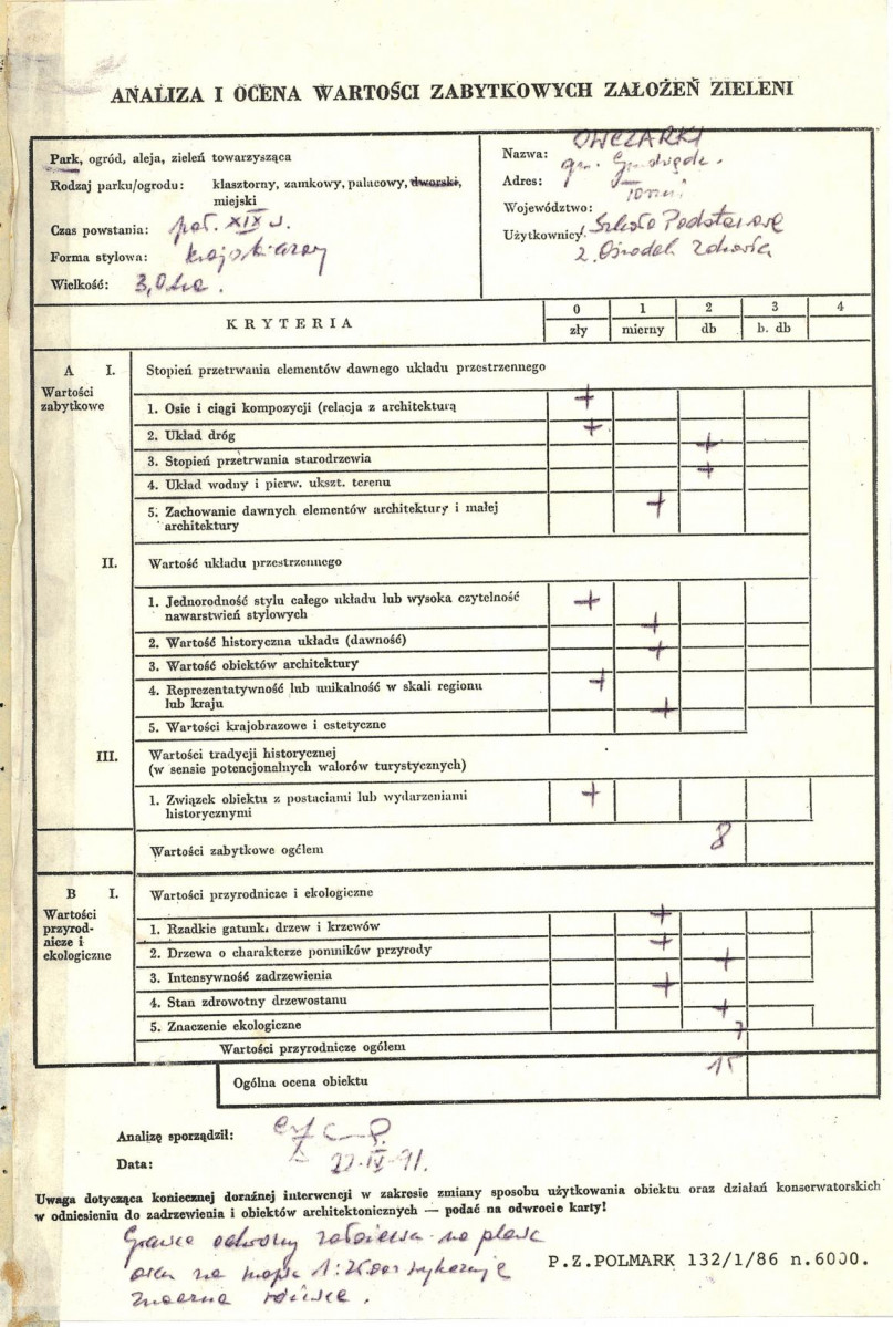 EP - Ewidencja parkowa, skan nr 3