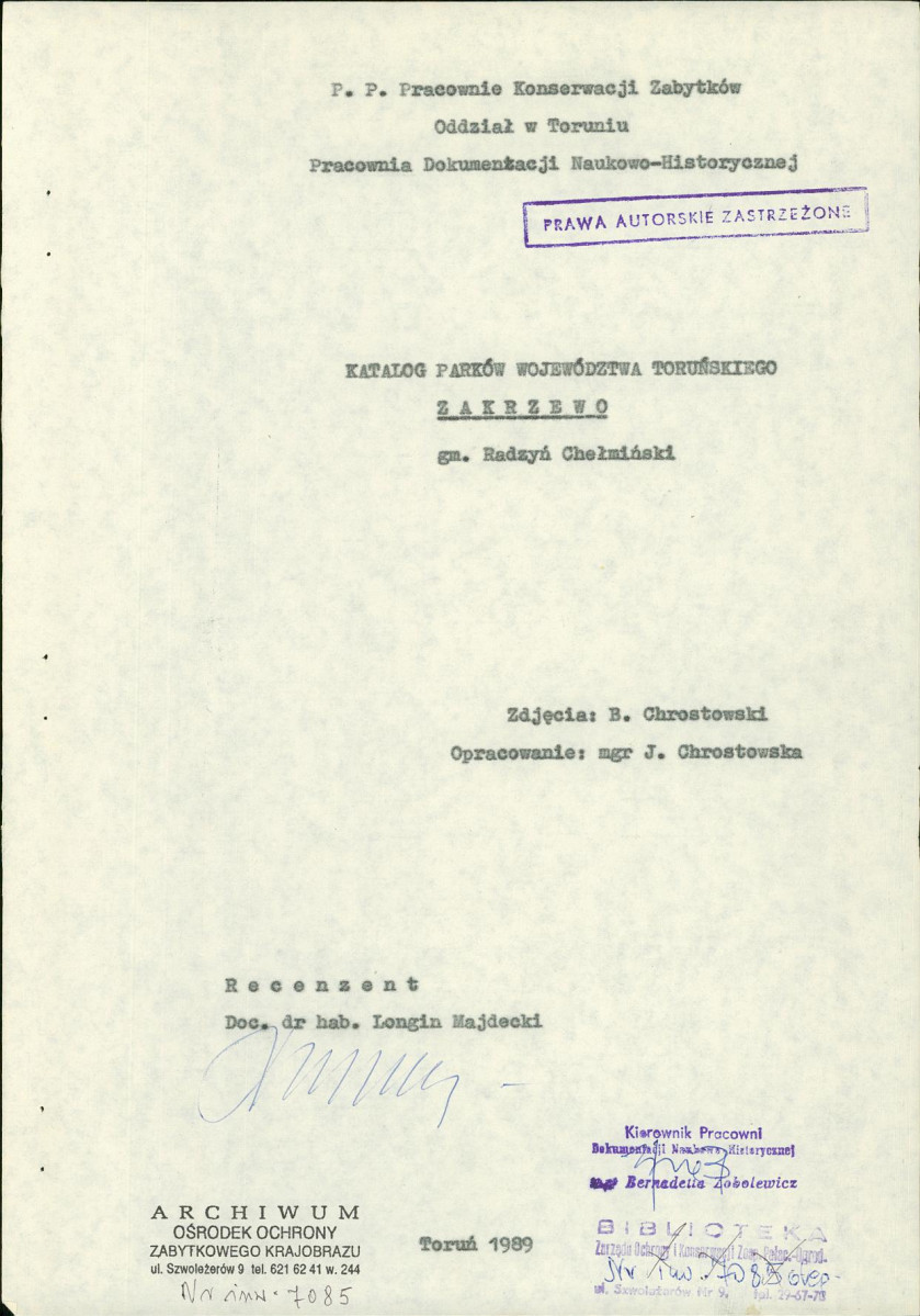 EP - Ewidencja parkowa, skan nr 5