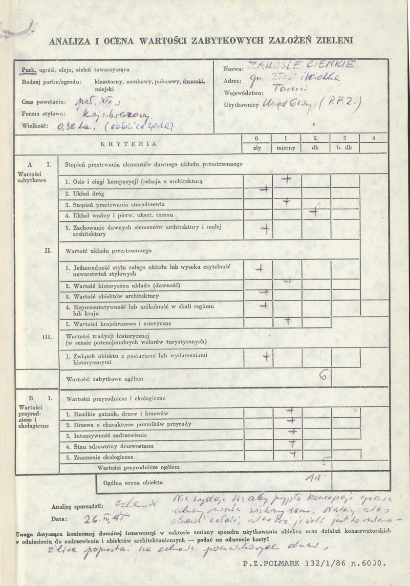 EP - Ewidencja parkowa, skan nr 3