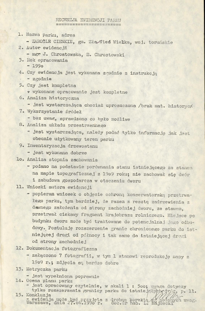 EP - Ewidencja parkowa, skan nr 4