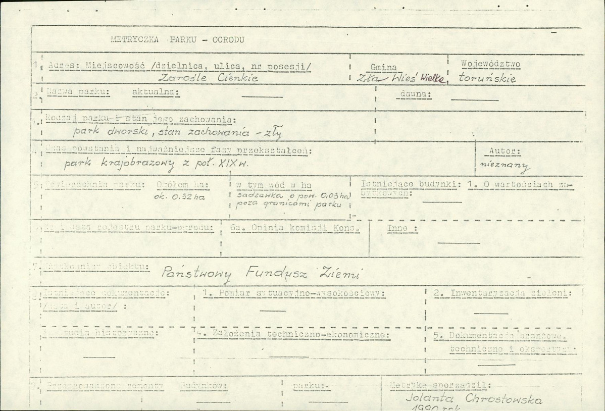 EP - Ewidencja parkowa, skan nr 7