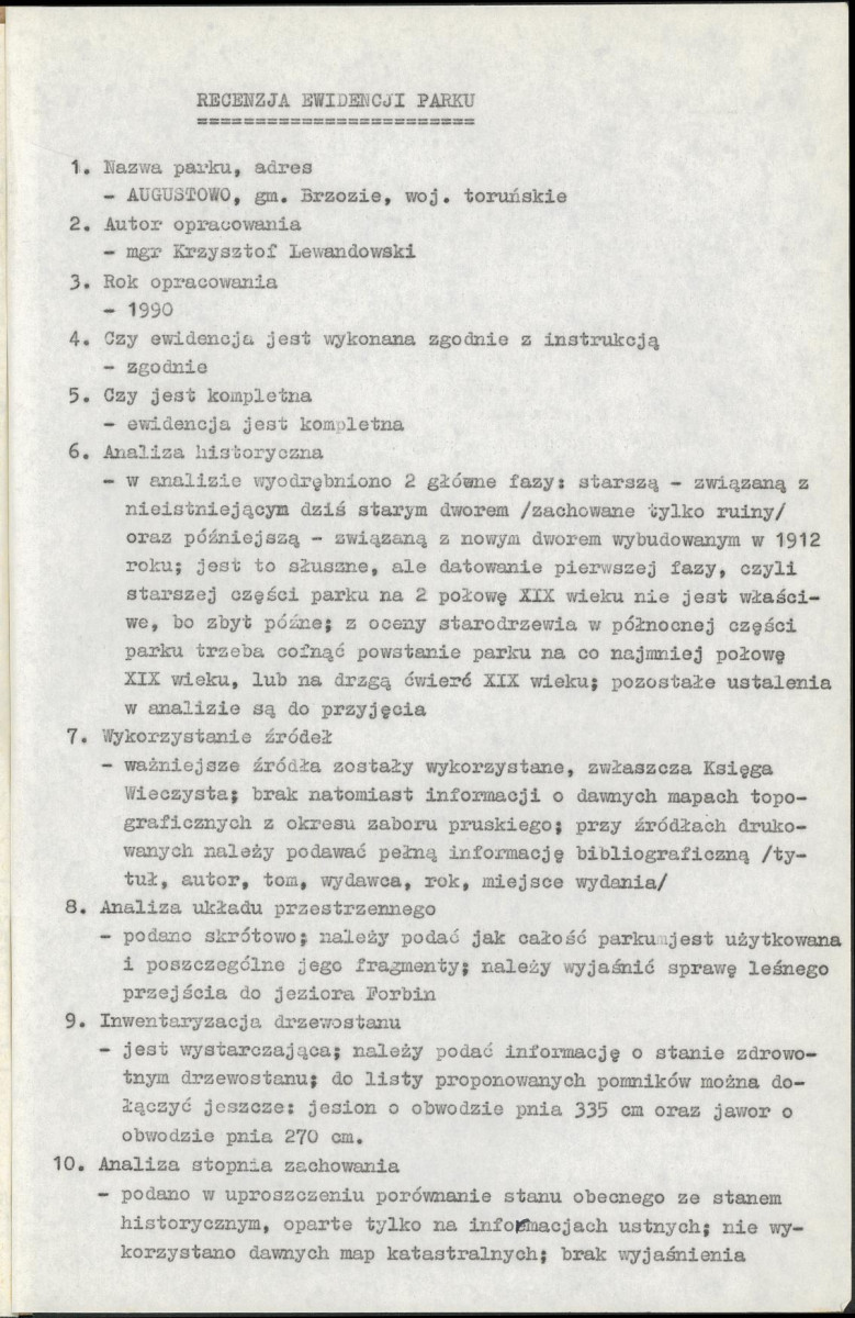 EP - Ewidencja parkowa, skan nr 4