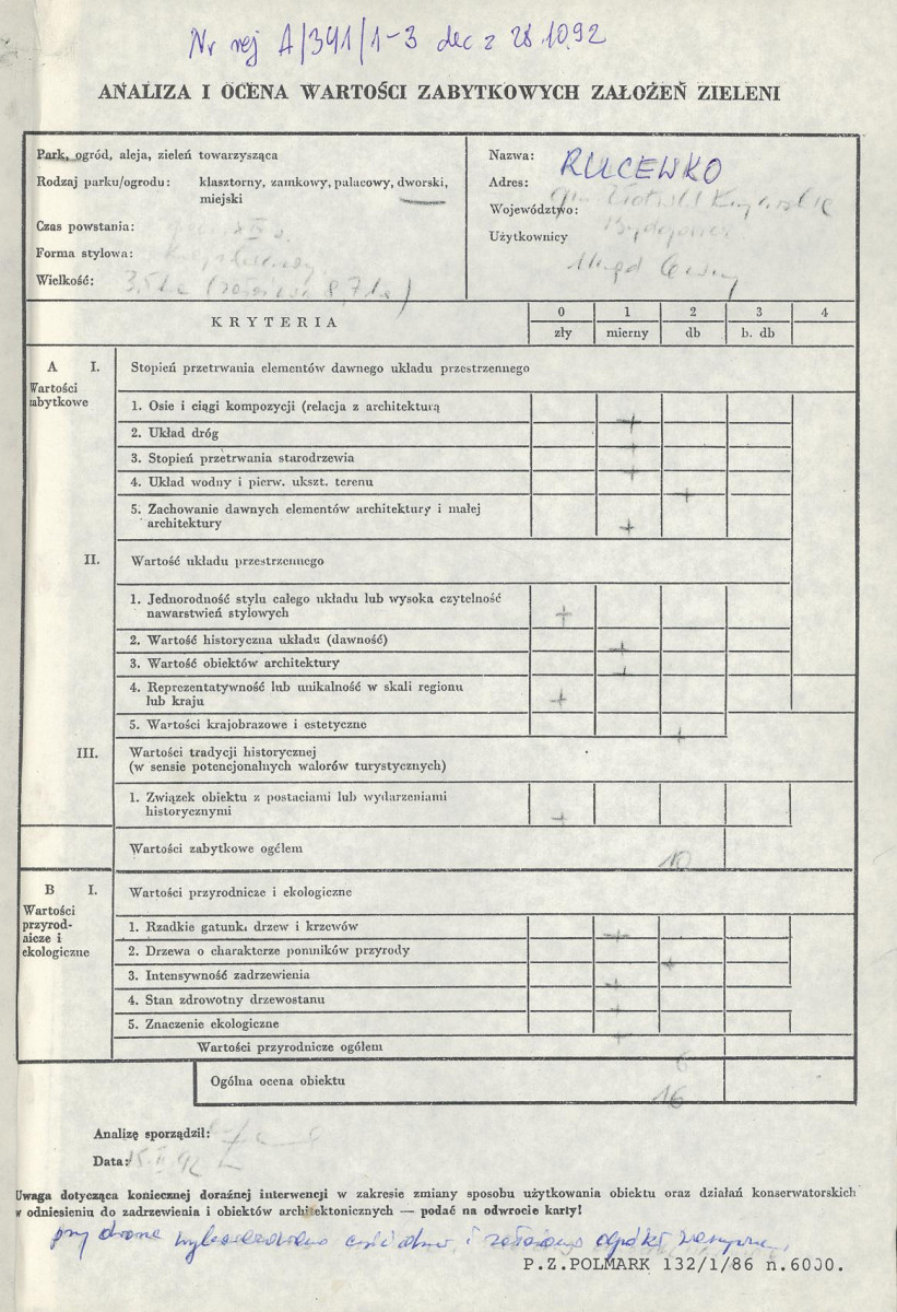 EP - Ewidencja parkowa, skan nr 3