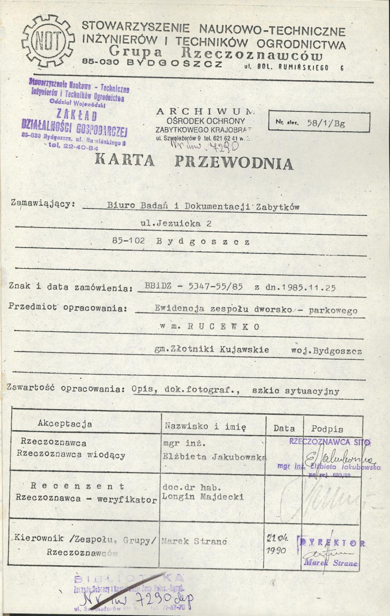 EP - Ewidencja parkowa, skan nr 4