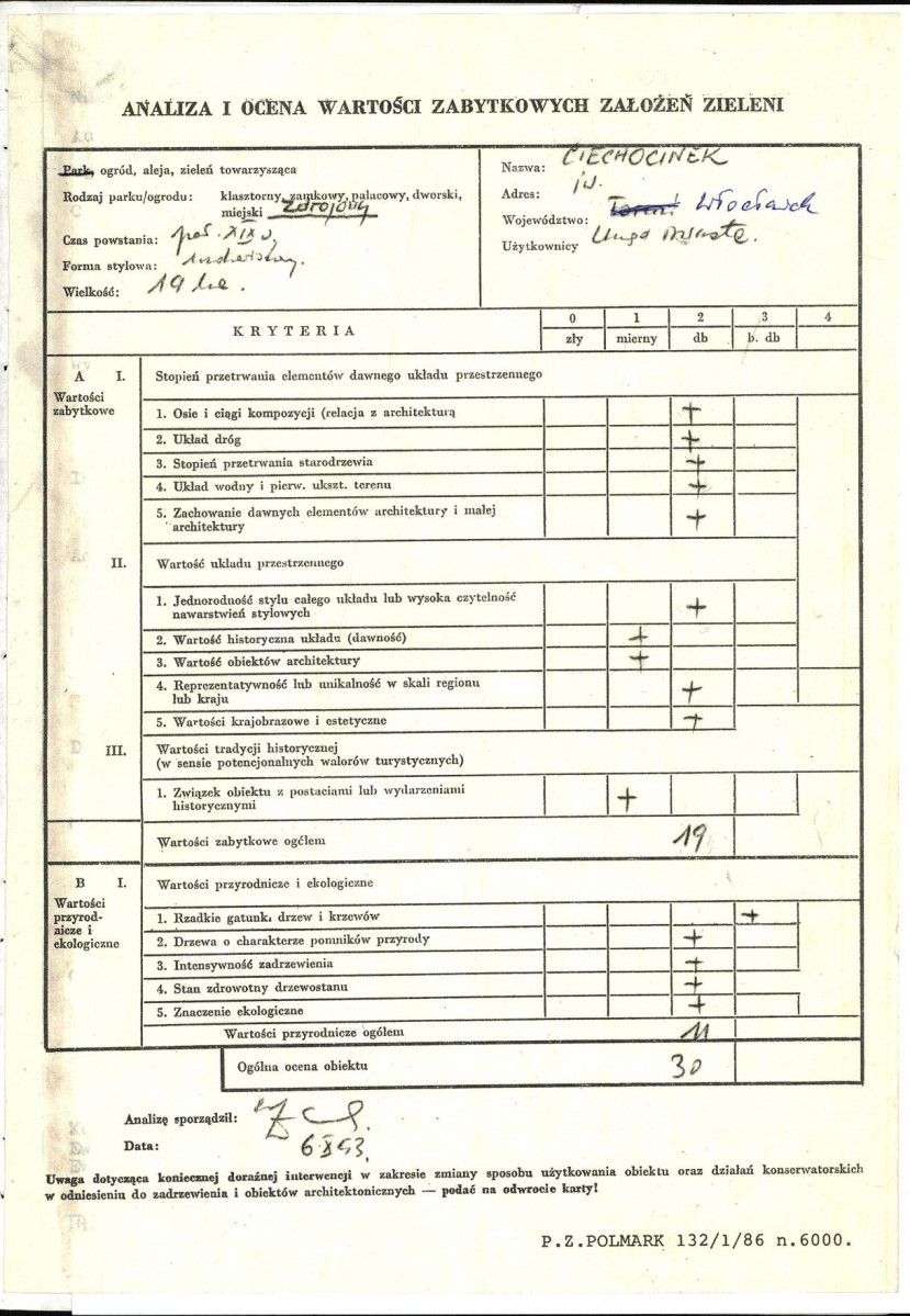 Ewidencja parkowa, skan nr 3
