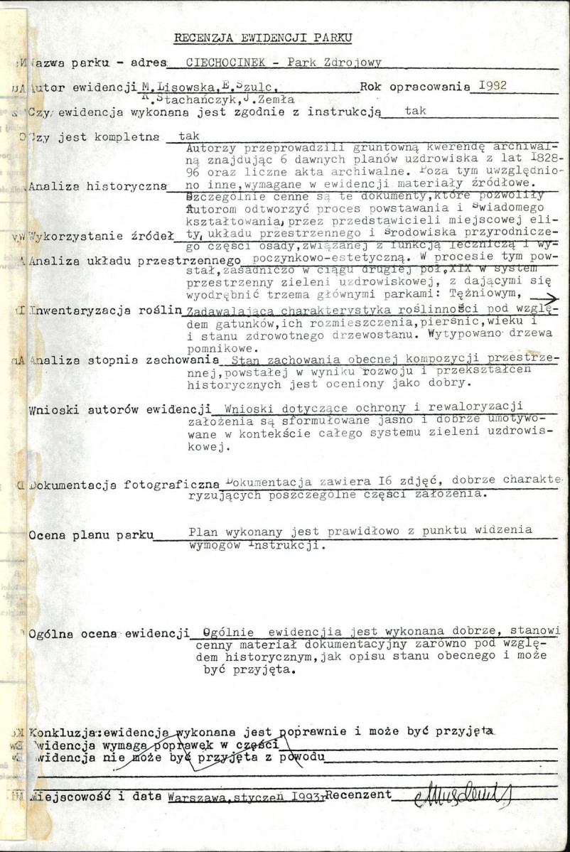 Ewidencja parkowa, skan nr 4